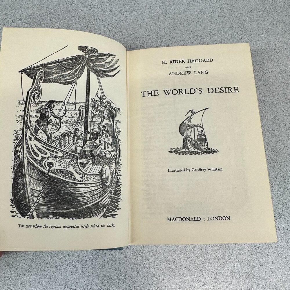 The World's‎ Desire Novel by H. Rider Haggard Hardcover Dust Jacket Illustrated - Picture 6 of 9